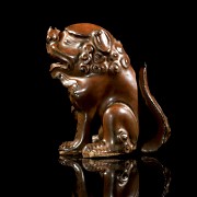 Glazed ceramic figurine ‘Lion Foo’, Jin Style