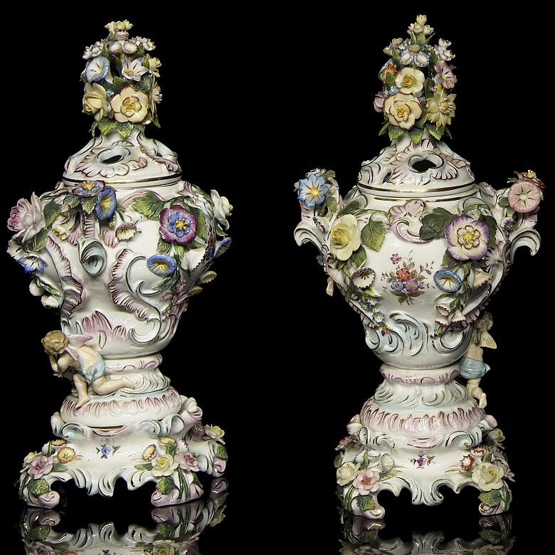 German porcelain set, 19th-20th century