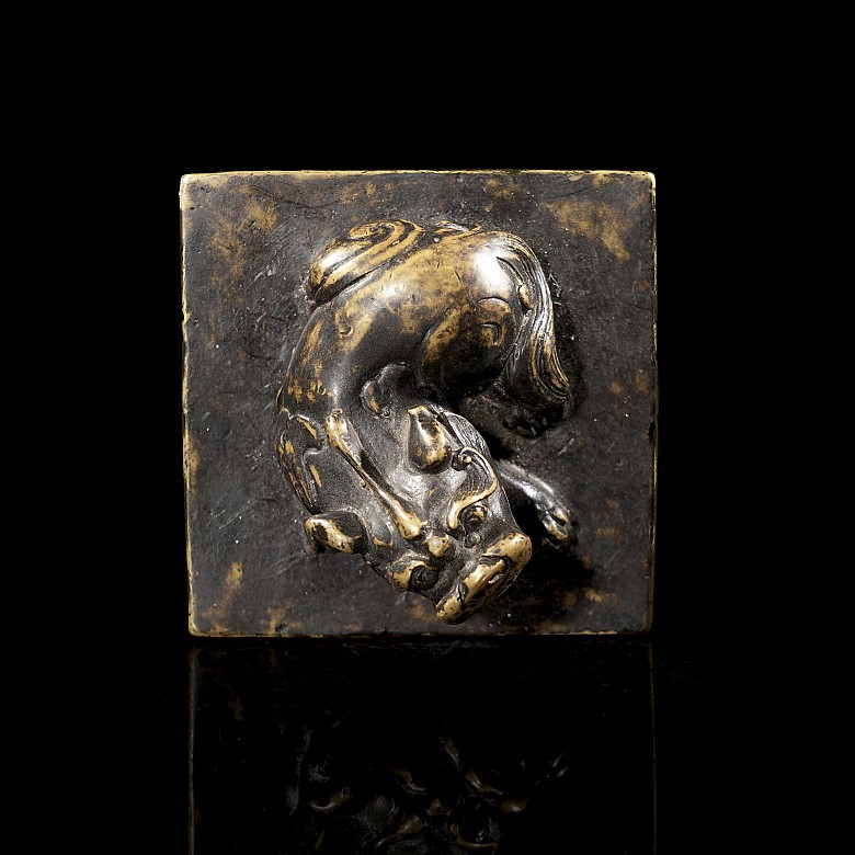 Bronze seal ‘Mythical Beast’, Qing dynasty