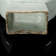 Celadon glazed ceramic vase ‘Lotuses’, Song style