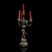 Candelabro de bronce, s.XX - 3