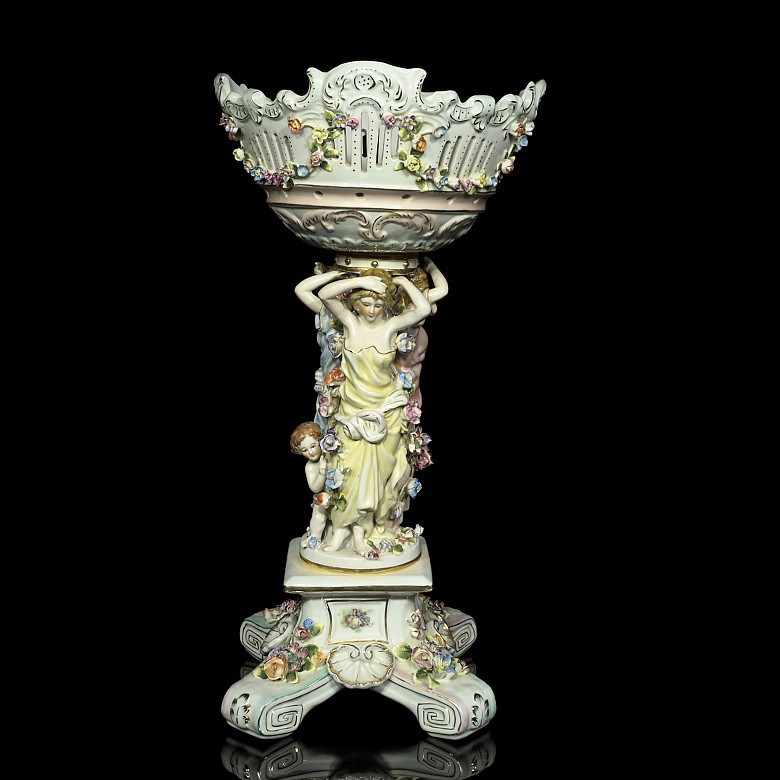 German porcelain table centerpiece, 20th century