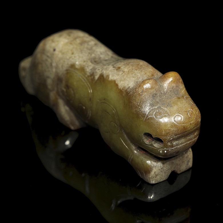 Jade ‘Beast’ figurine, Western Zhou dynasty