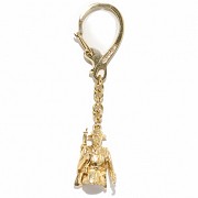 18k yellow gold key ring