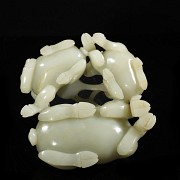 Jade figurine ‘Three Rams’, Qing dynasty