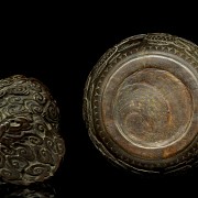 Carved wooden chenxiangmu ritual censer, Qing dynasty