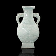 Celadon glazed ceramic vase ‘Lotuses’, Song style