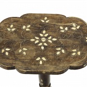 Wood and mother-of-pearl side table, Syria, 20th century