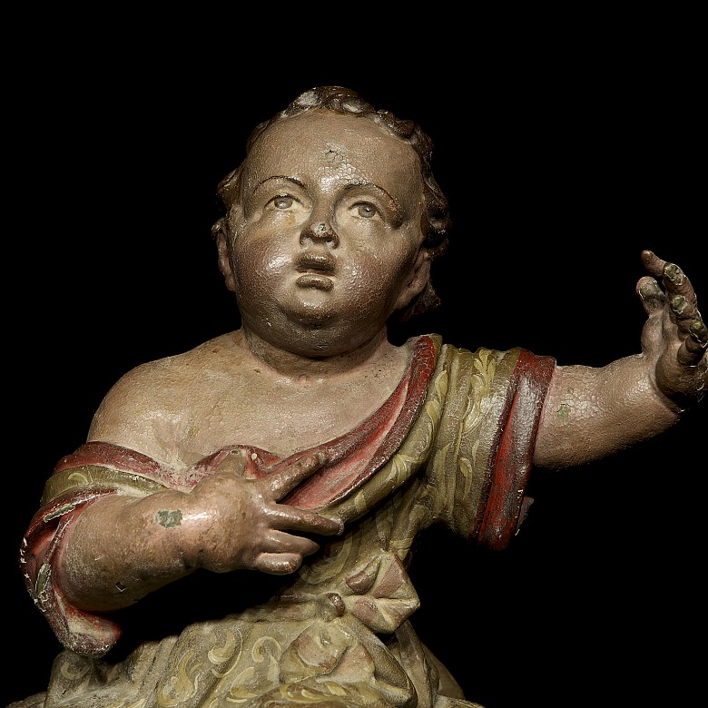 18th century Andalusian School ‘Infant Jesus with cherubs’