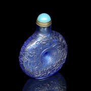 Glass snuff bottle ‘Fishes’, 20th century