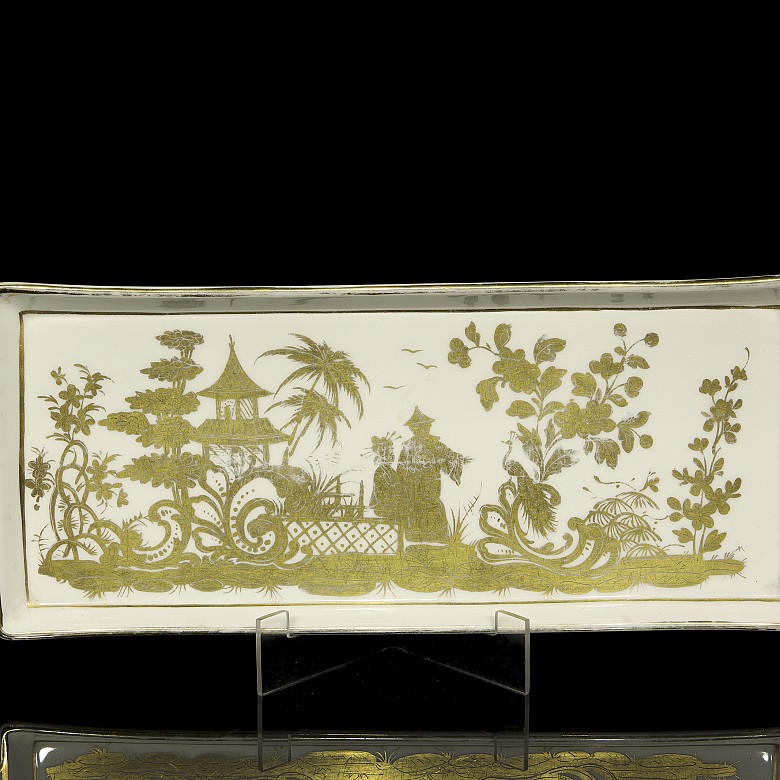 Porcelain tray ‘Landscape’, 20th century - 6