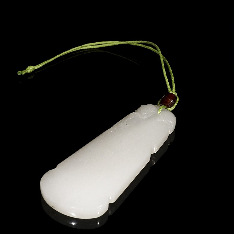 White jade pendant 'Guqin', Qing dynasty, Qianlong