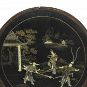 Side table with decorated top, China, 20th century