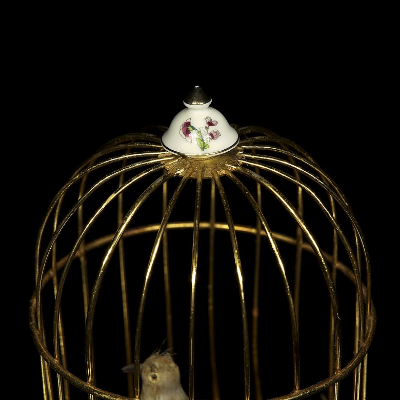 Birdcage with automaton songbird, 19th - 20th century