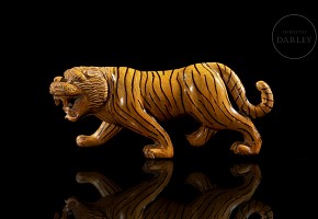 Glazed ceramic ‘Tiger’ figure, Qing dynasty