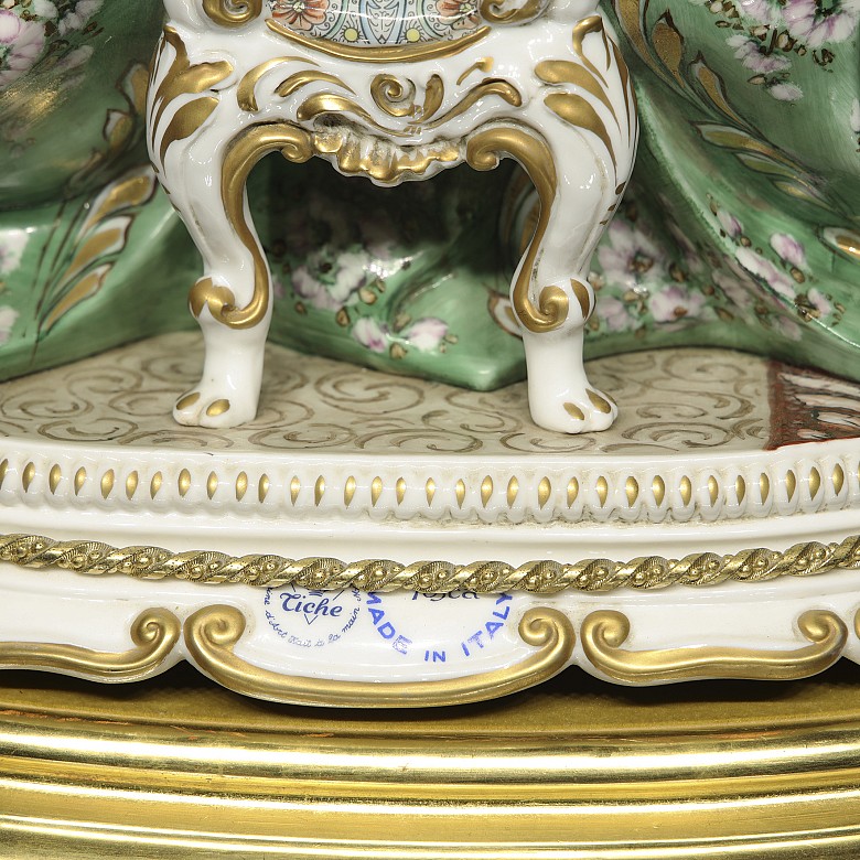 Italian porcelain ‘Madame Pompador’, 20th century