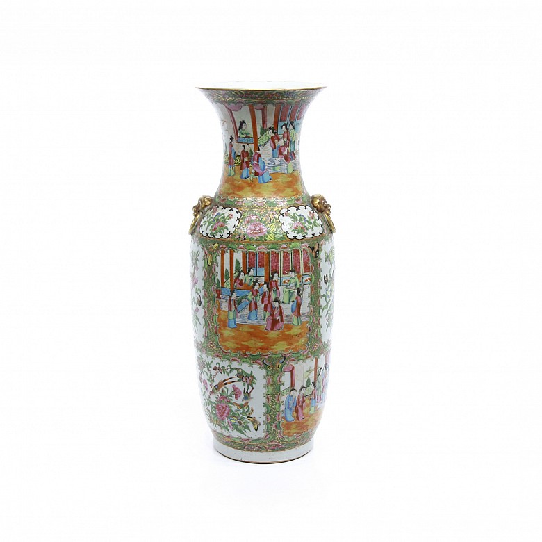 Cantonese porcelain vase, 20th century