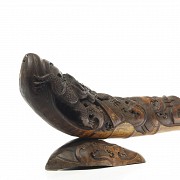 Carved bamboo figure “Dragon”, 20th century