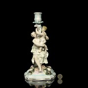 German porcelain ‘Candelabra of a woman with child’, 20th century - 9