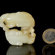 Carved jade ‘Horses’ figurine, Qing dynasty