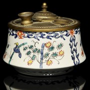 Limoges, escribanía de porcelana, s.XIX-XX