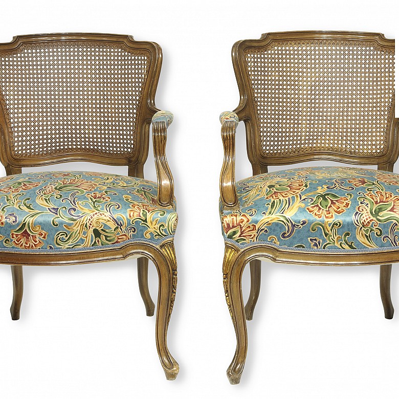 Pair of armchairs, 20th century