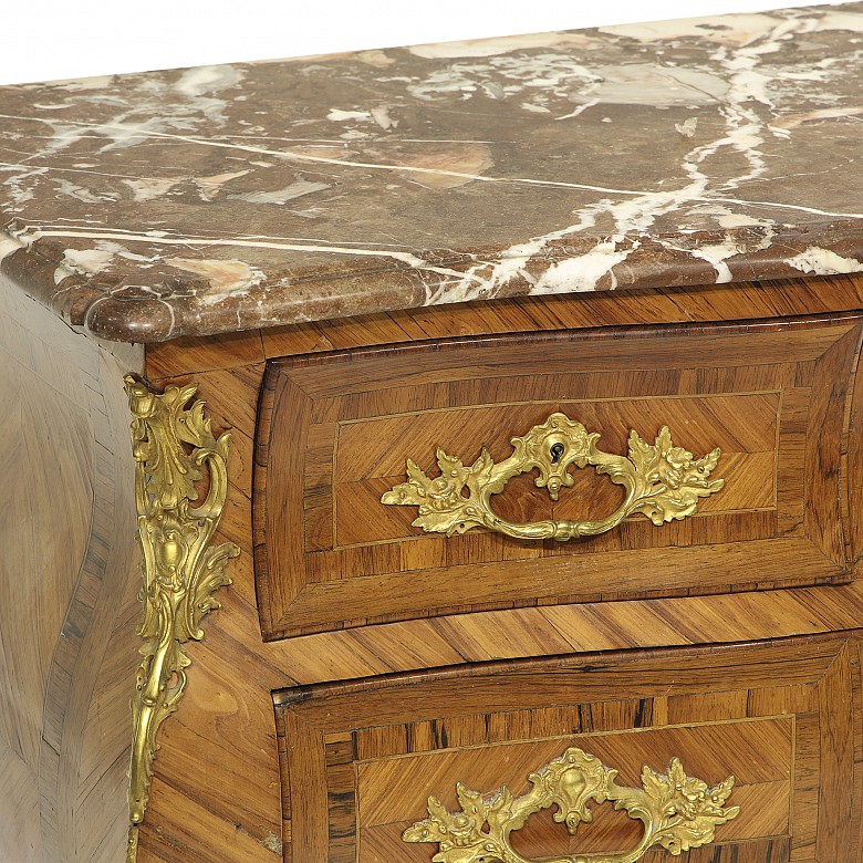 Louis XV wooden chest of drawers, Pierre Migeon style, 18th century - 9