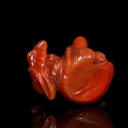 Small Chinese coral figurine 