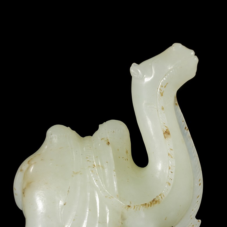 Carved jade figurine ‘Camel’, Qing dynasty