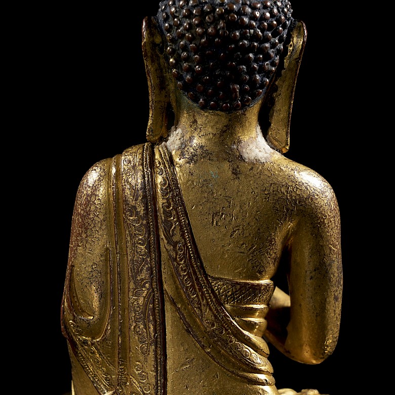 Gilt-bronze figure ‘Shakyamuni Buddha’, Qing dynasty