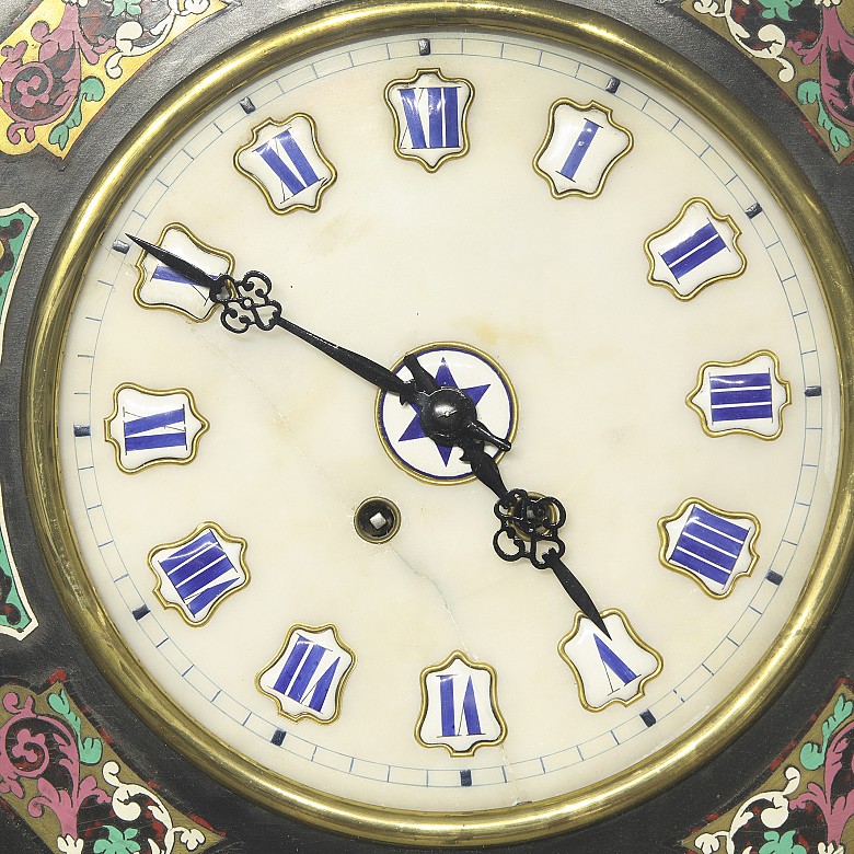 Inlaid wall clock, late 19th century - 1