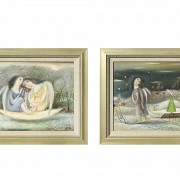 Adyceba P. (20th century) ‘Angels in Winter’