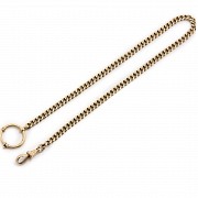 14k yellow gold watch chain.