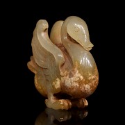 Carved jade figurine ‘Goose’, Han dynasty