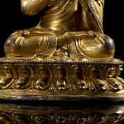 Gilt-bronze figure ‘Shakyamuni Buddha’, Qing dynasty