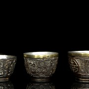 Set of six auspicious goblets, 20th century