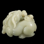 Jade figurine ‘Three Rams’, Qing dynasty