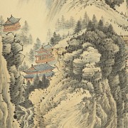 Chinese painting “Home among the mountains”, early 20th century - 4