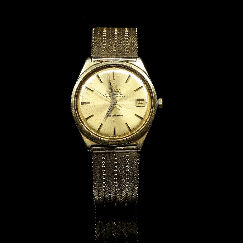 Omega ‘Constellation’ watch, yellow gold