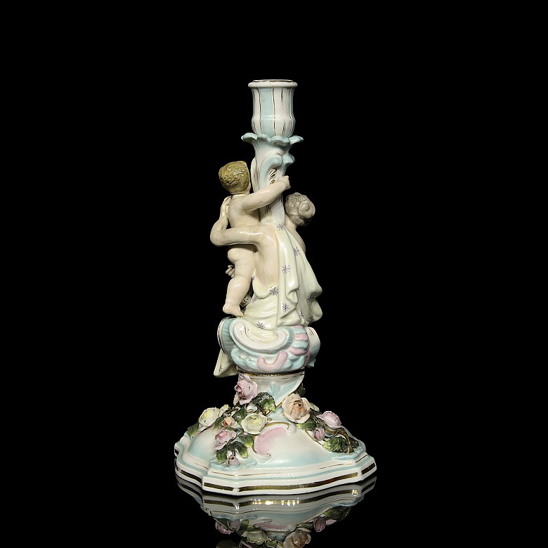 German porcelain ‘Candelabra of a woman with child’, 20th century - 3