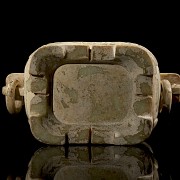 Carved jade ‘Gui’ ritual vessel, Han style