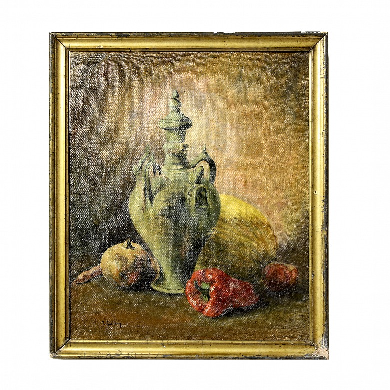 Juan Guillem Satorre (20th century) ‘Still life with a jug’