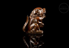 Glazed ceramic figurine ‘Lion Foo’, Jin Style