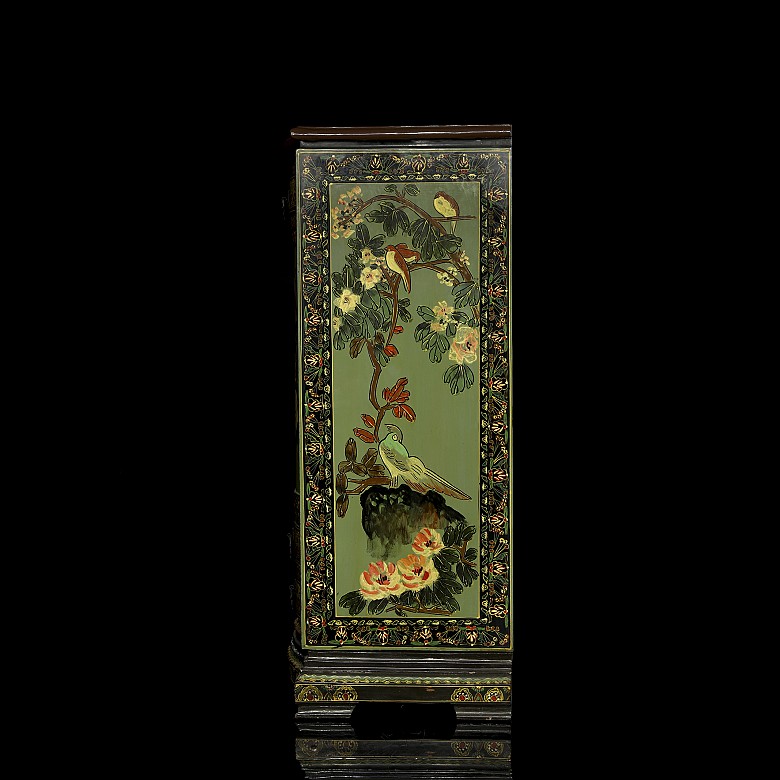 Asian lacquered wooden commode chest of drawers, 20th century - 8