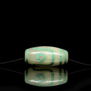 Jade ‘Dzi’ bead with turquoise, Tang dynasty