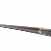 Wooden cane with agate handle, 20th century