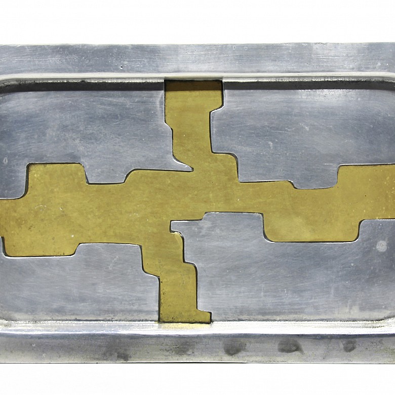 Metal tray designed by David Marshall, 20th century - 4