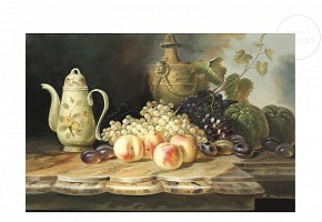 R. Bernard (20th century) ‘Still life with fruit’