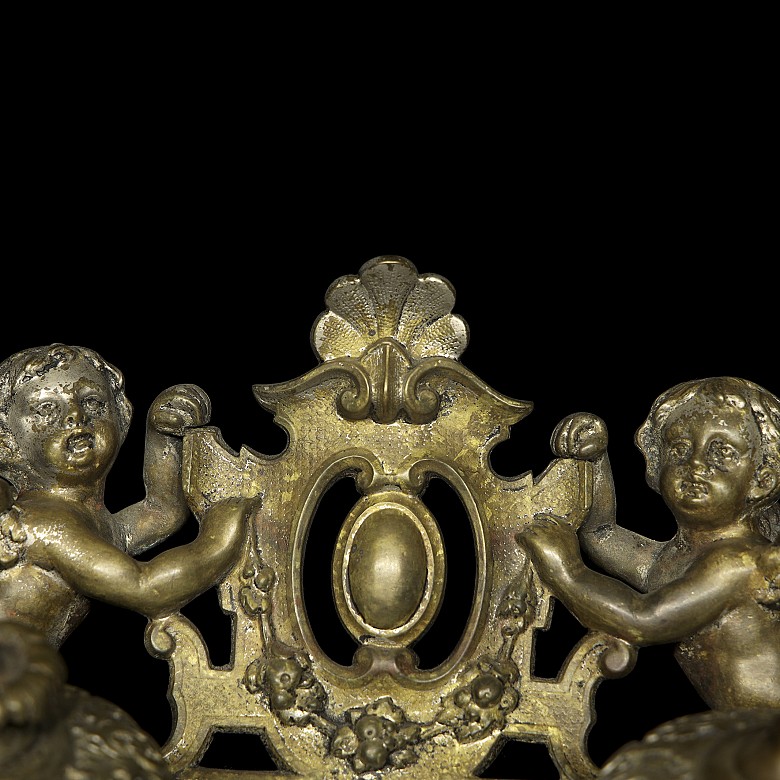 Double writing desk “Couple of angels” Louis XIV style, late XIX century - 4