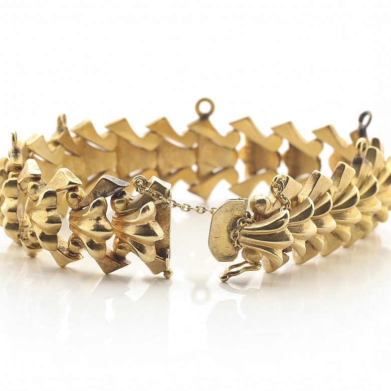 Pulsera de oro amarillo de 18 k